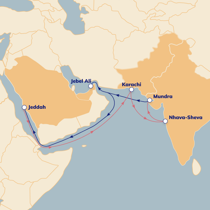 RXS route map