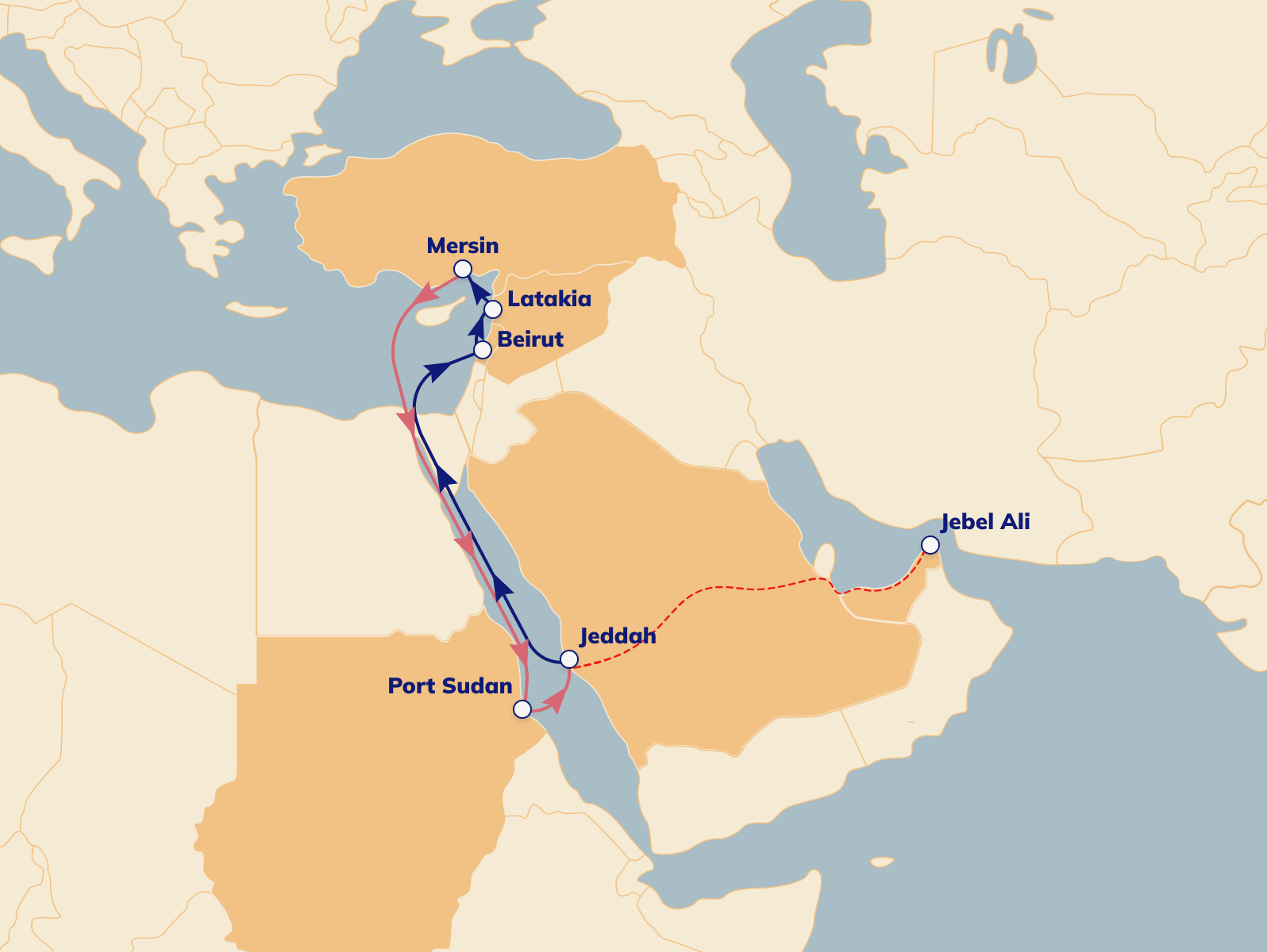 JLX route map
